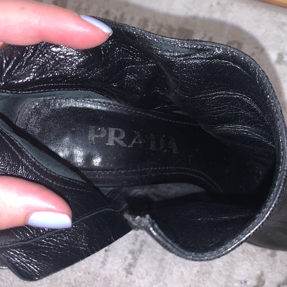 Authentic Prada Leather Boots - image 2